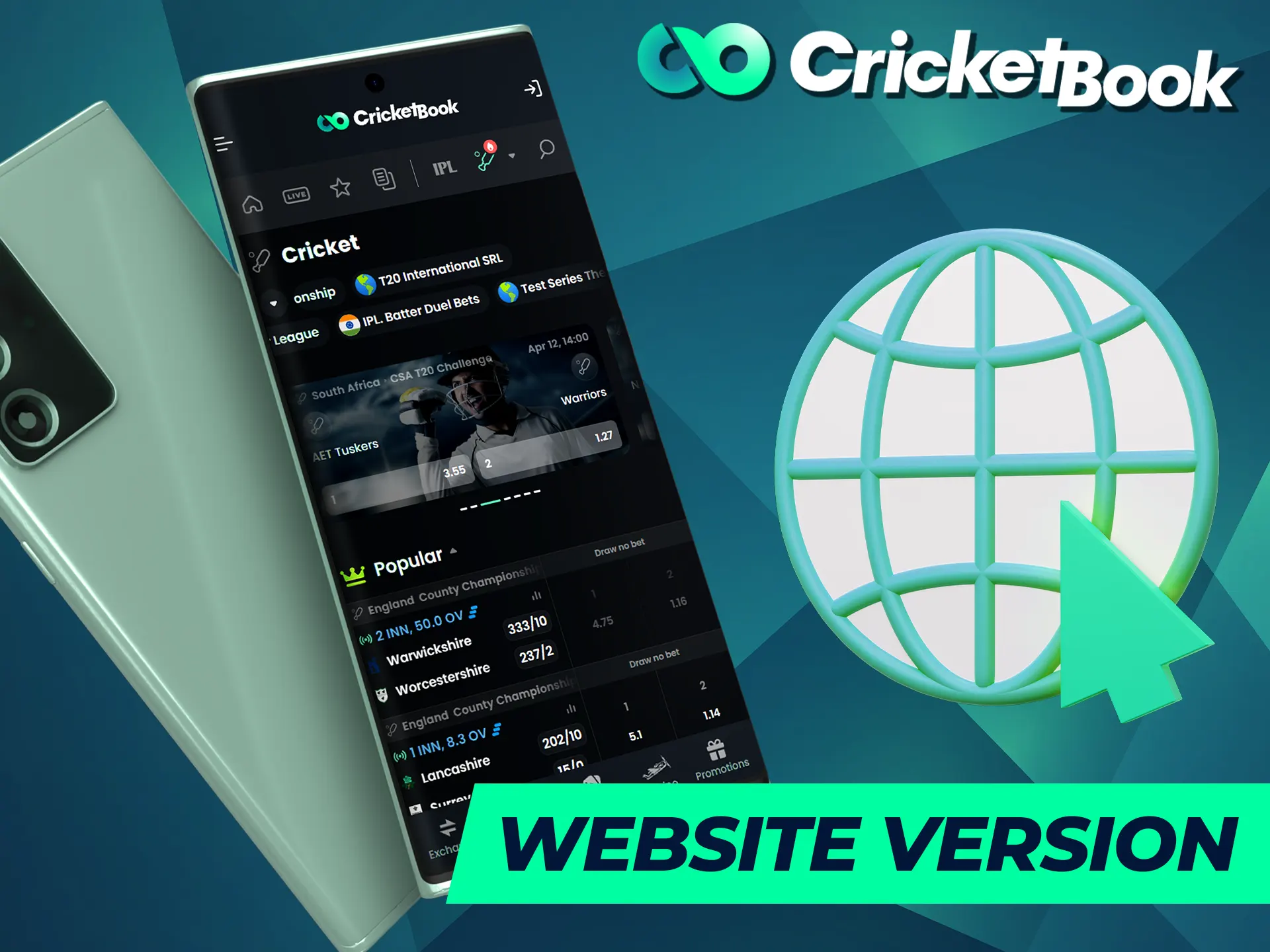 Take advantage of the CricketBook website.