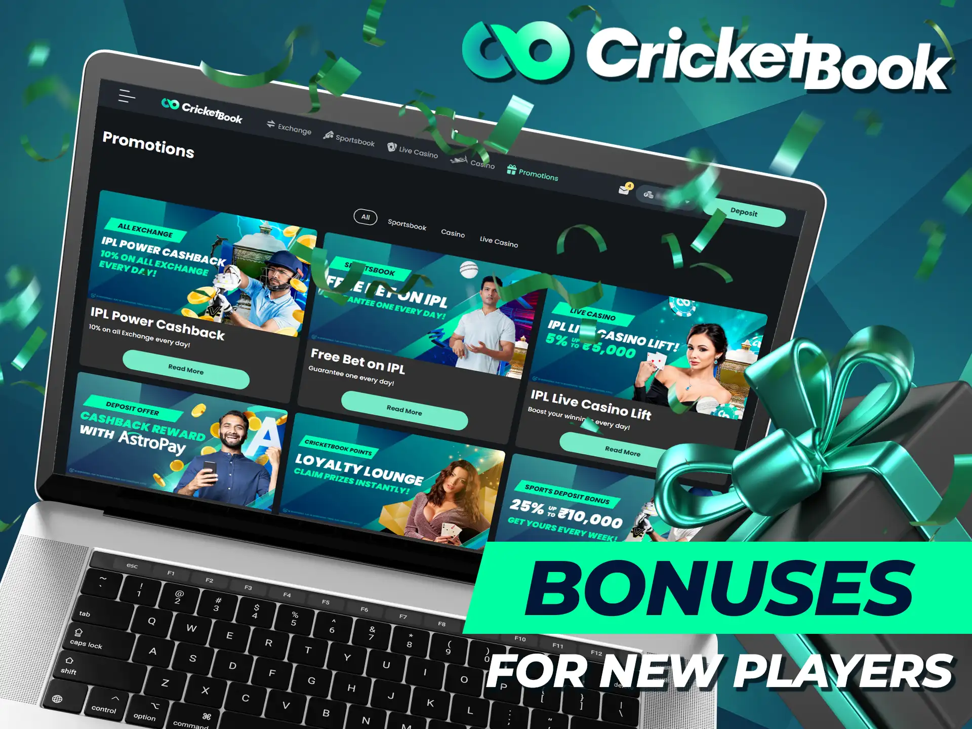 CricketBook is offering an exclusive promotion for all new users.