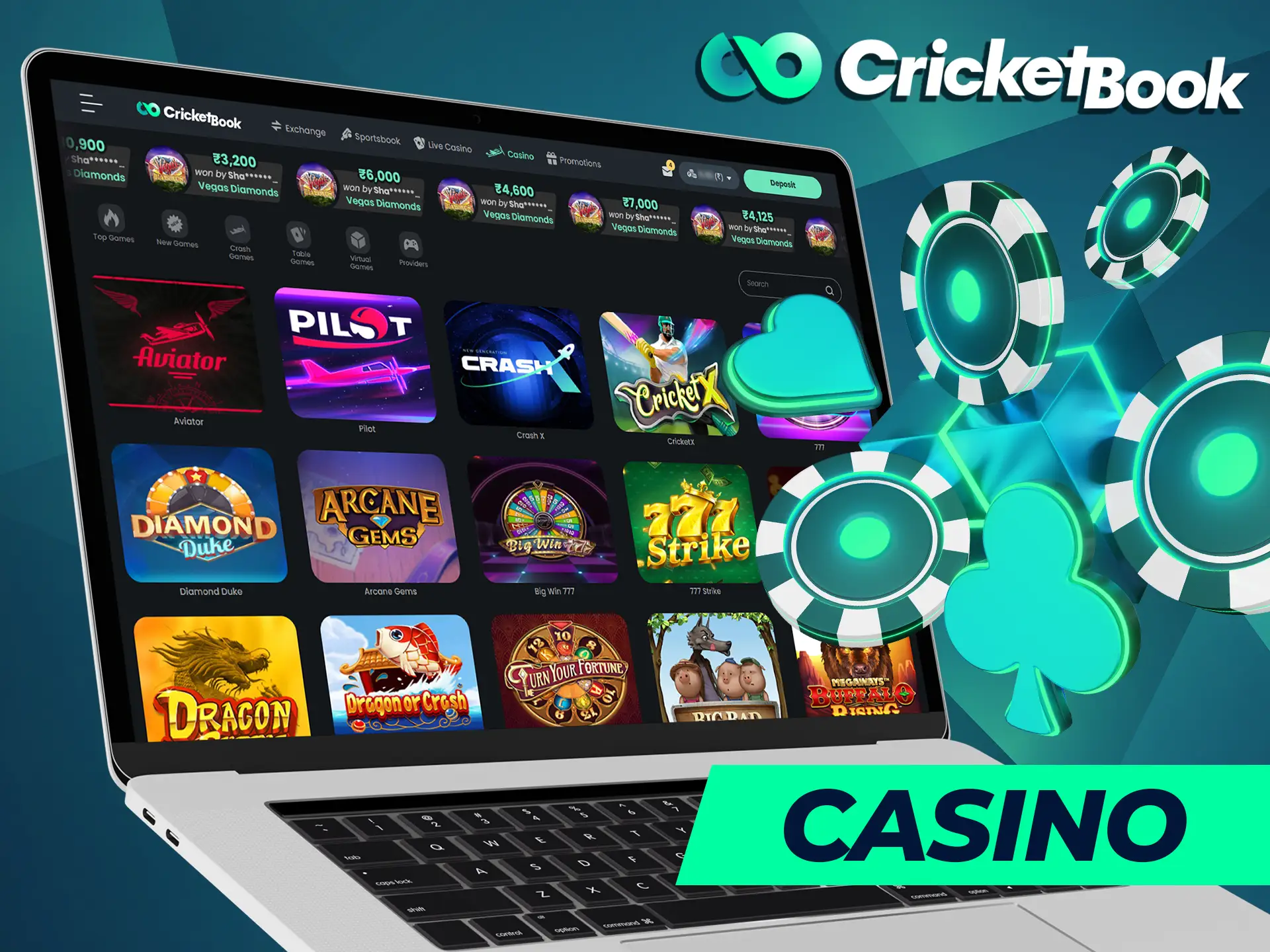Visit CricketBook Casino to enjoy a variety of gaming choices.