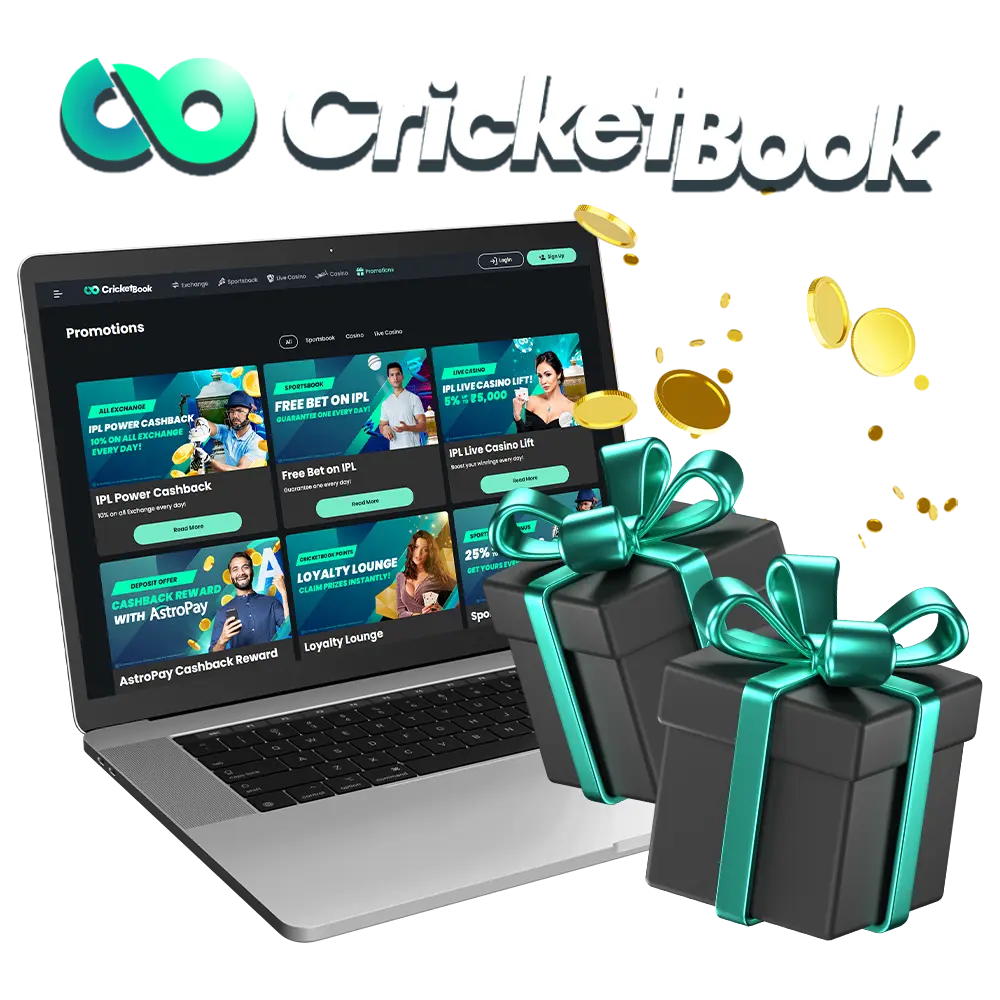 CricketBook is giving its Indian players generous bonuses.