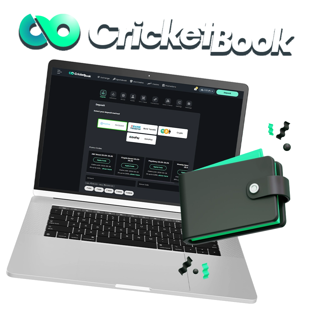 CricketBook Payment Providers in India.